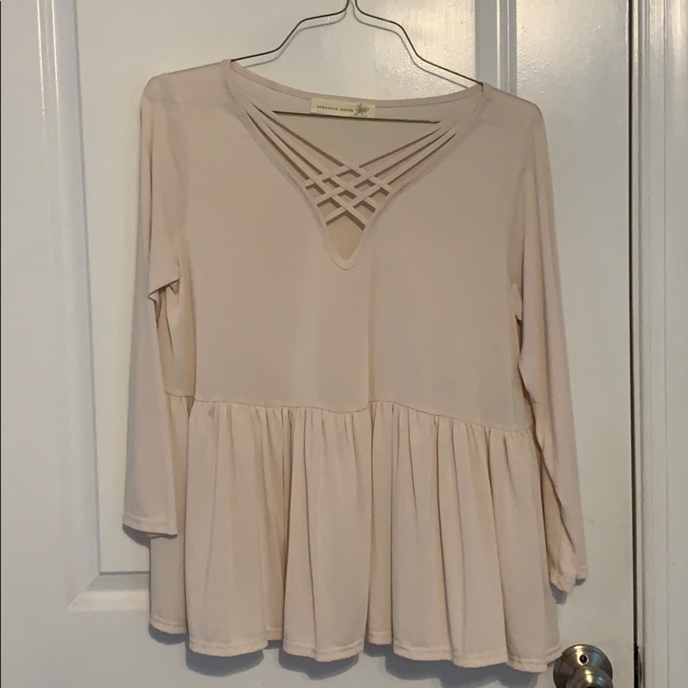 Long sleeve loose top